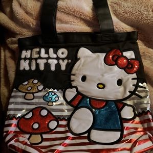 💕FINAL SALE💕Loungefly Hello kitty + 🍄 mushroom large tote bag